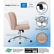 Boss Soft Touch Leathaire Task Chair, Tan, B4035C-TAN